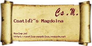Csatlós Magdolna névjegykártya